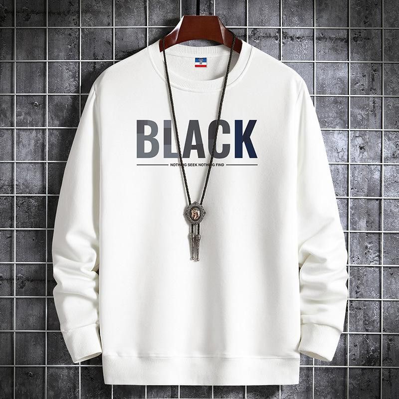 Sweater Pria Termurah Berkualitas - Black Basic Cowo