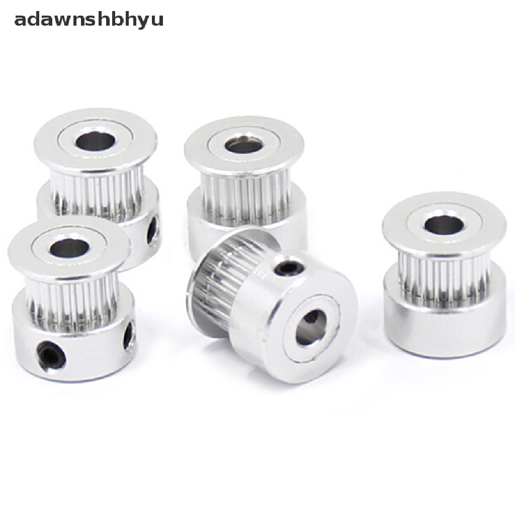 Adawnshbhyu 2Pcs 16T /20T GT2 Timing Pulley 5/6.35 /8mm Bore Untuk Belt Reprap 3D Printer Ppart