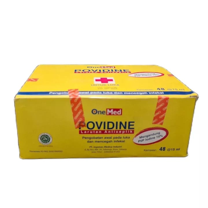 POVIDONE IODINE 15ML BOX ISI 48 BOTOL / ECODINE / BETADINE / ANTISEPTIK UNTUK LUKA