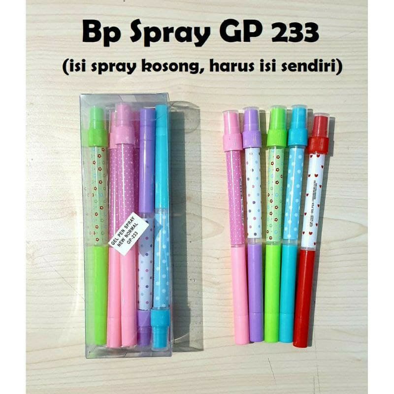 Gel Pen warna neon | Gel Pen SPRAY Sanitizer (NEW NORMAL)