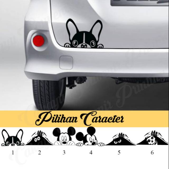 

Cutting sticker intip/ stiker peeking monster murah cutting stiker custom