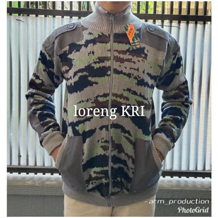 Sweater Rajut Pria - Sweater Rajut Loreng KRI Angkatan Laut