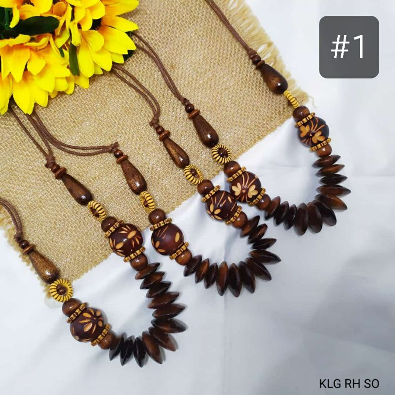 Kalung Fashion Etnik / Kalung Kayu / Kayu Etnik Murah