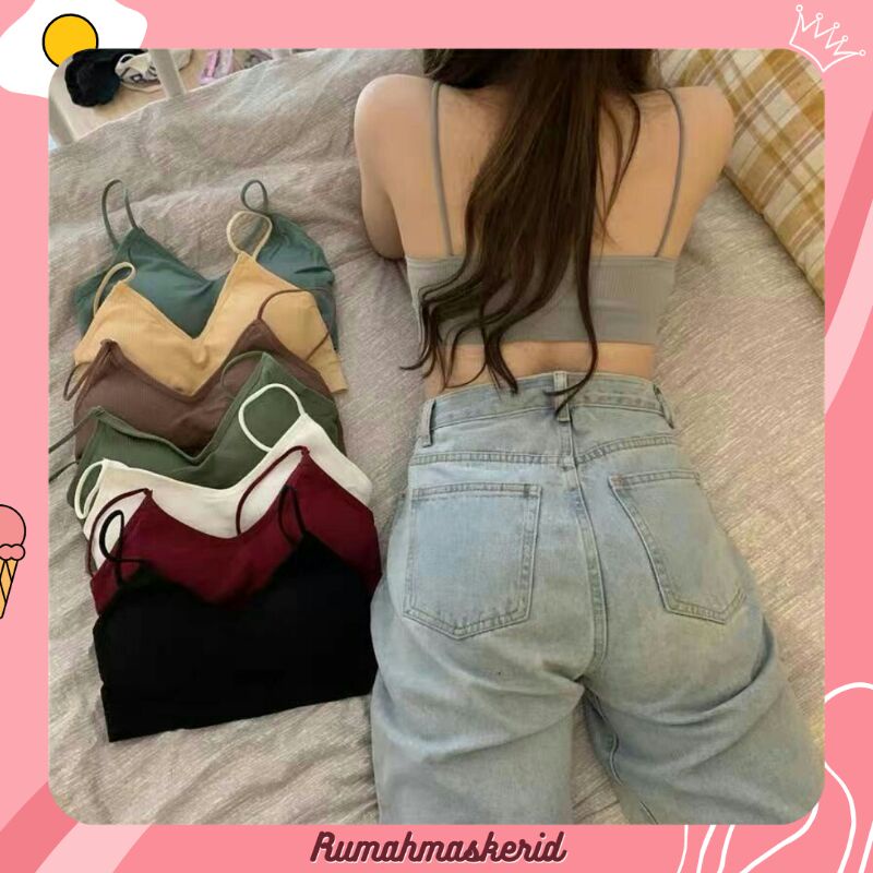 (RM 12) Bra tanpa kawat bra korea bh kekinian bh lucu push up bra yoga