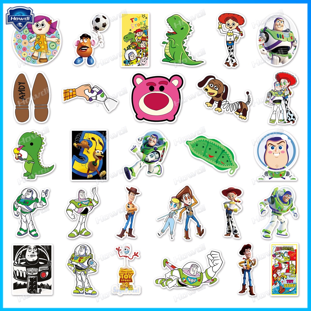 Stiker Toy Story Tahan Air Untuk Helm Motor