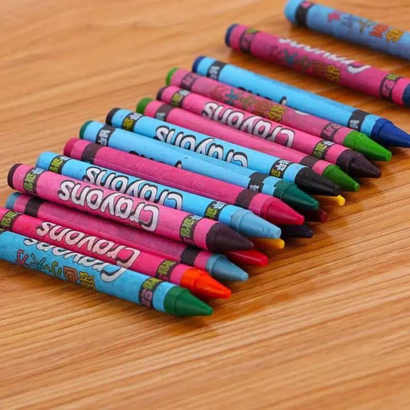 

ALAT MEWARNAI ALAT LUKIS ANAK CRAYON SET 12 WARNA LANCIP PENSIL WARNA LOK