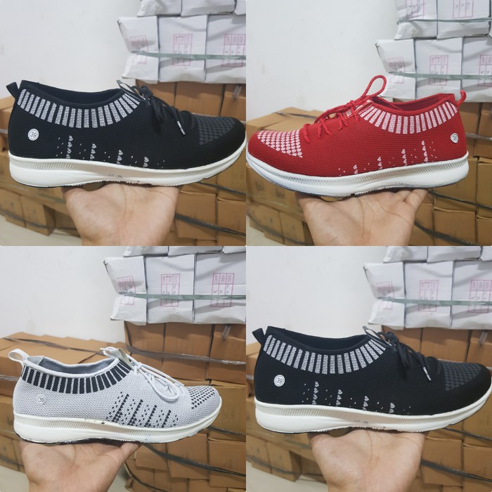 SNEAKERS VENOM (TALI) putih/hitam/merah