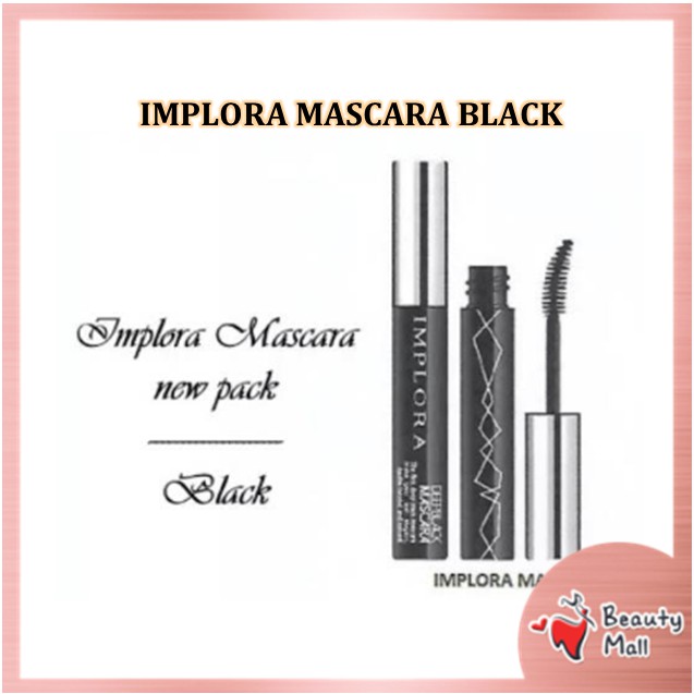 Implora Mascara Deep Black Natural Elegan Maskara Tahan Anti Air Hitam Murah