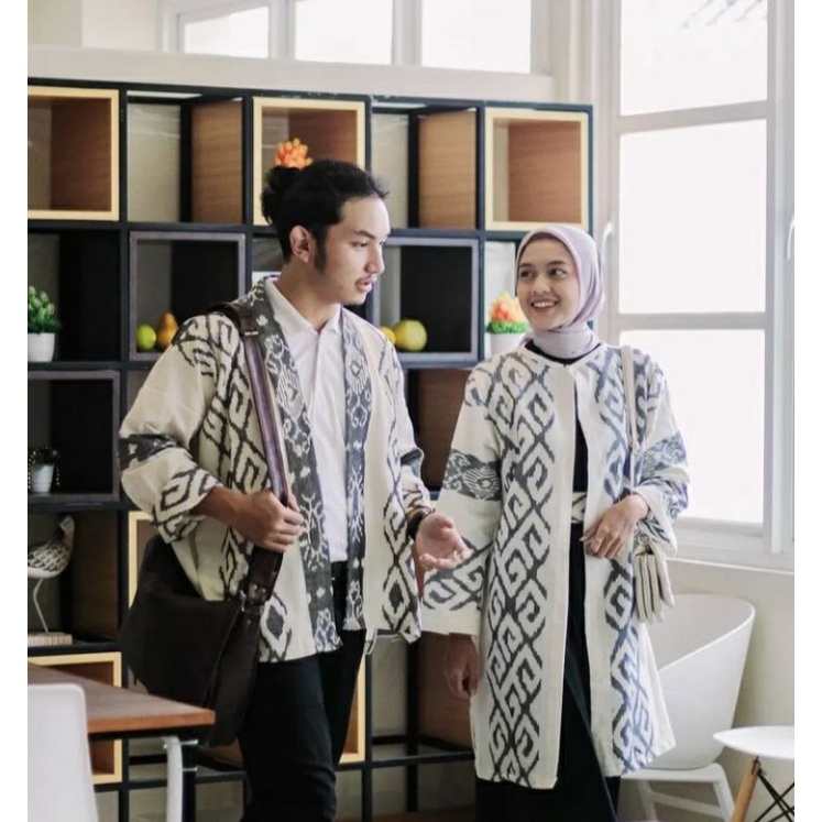 baju couple tenun-outer tenun-baju couple pasangan-baju tenun etnik