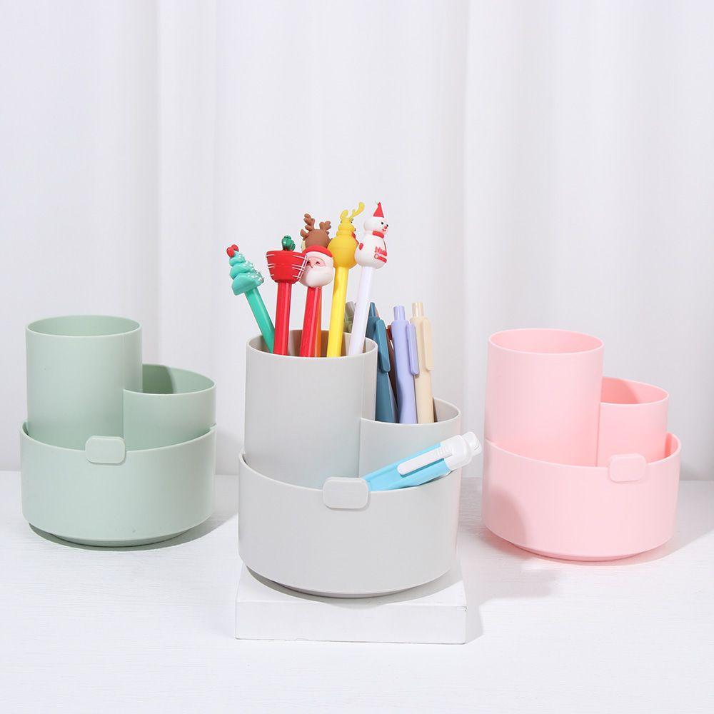 PINEAPPLE Pineapple Desktop Organizer Stand Pen Holder Perlengkapan Sekolah Tempat Pensil Kapasitas Besar