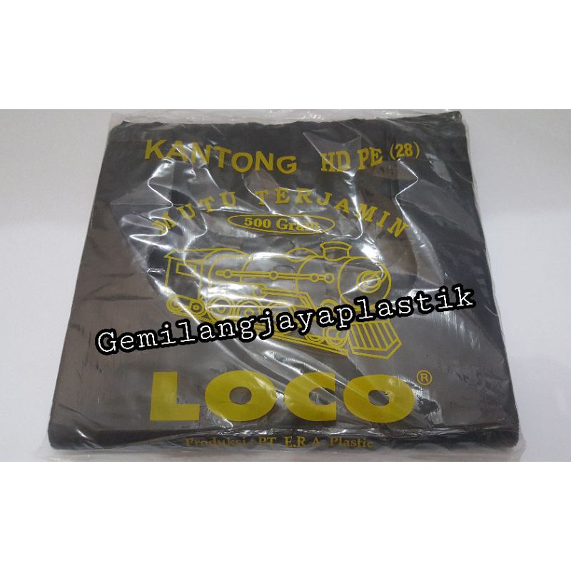 Kantong Plastik Kresek Loco Hitam Tebal 500gr