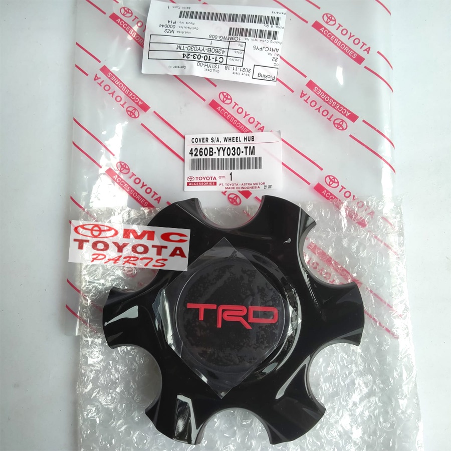 Tutup Dop Roda Cover Wheel Fortuner TRD 4260B-YY030-TM