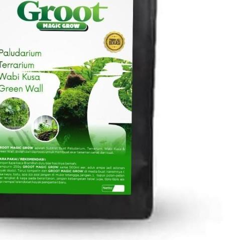 GROOT MAGIC GROW Media Tanam pupuk Paludarium Terrarium WABIKUSA AQUASCAPE
