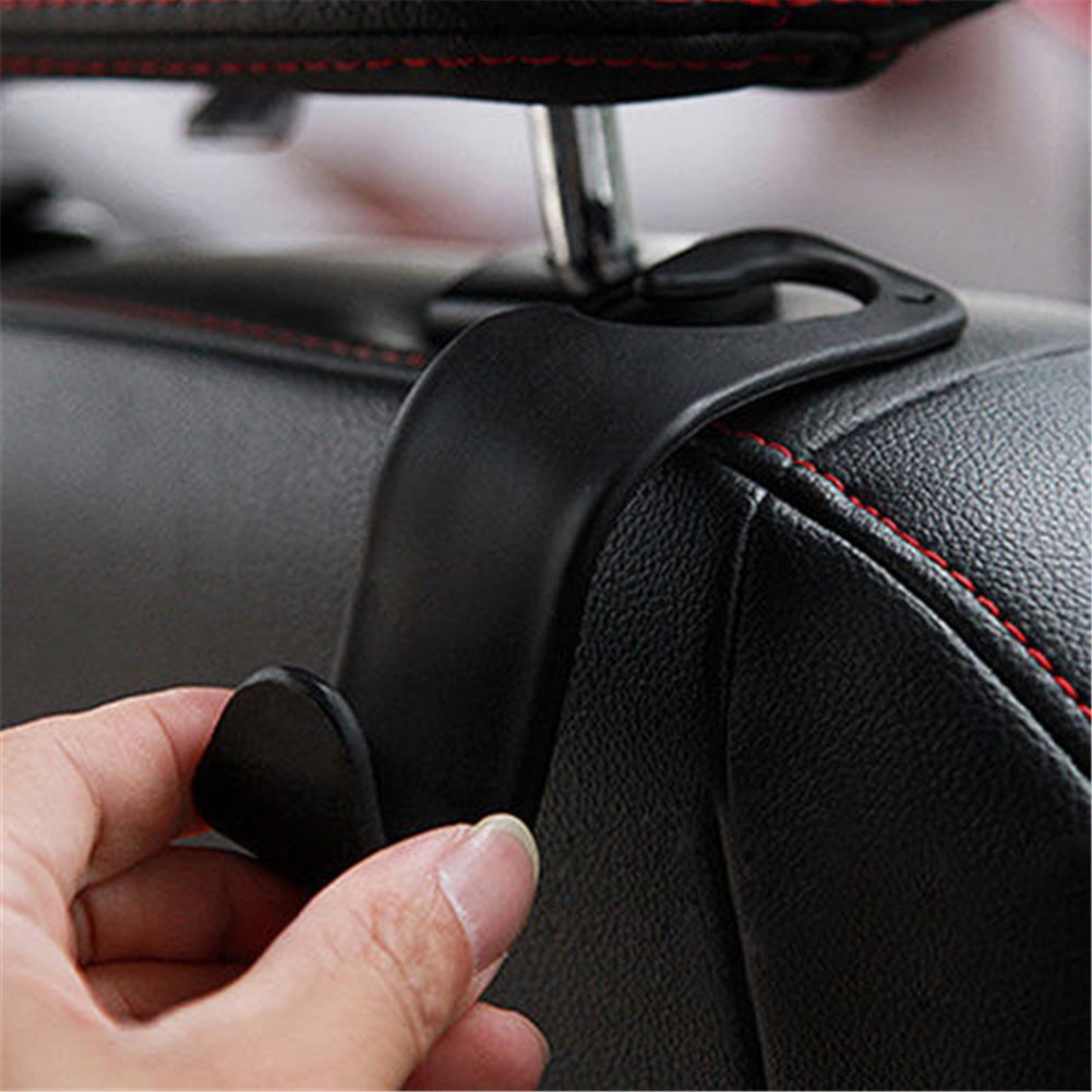 Hot 1pcs car Seat Back Hook for Bags Headrest Mount Tas Botol Serba Serbi Kait Plastik Gantungan Klip Untuk Tas Belanja Organizer Mobil Produk Auto Compact strong car Mount Holder