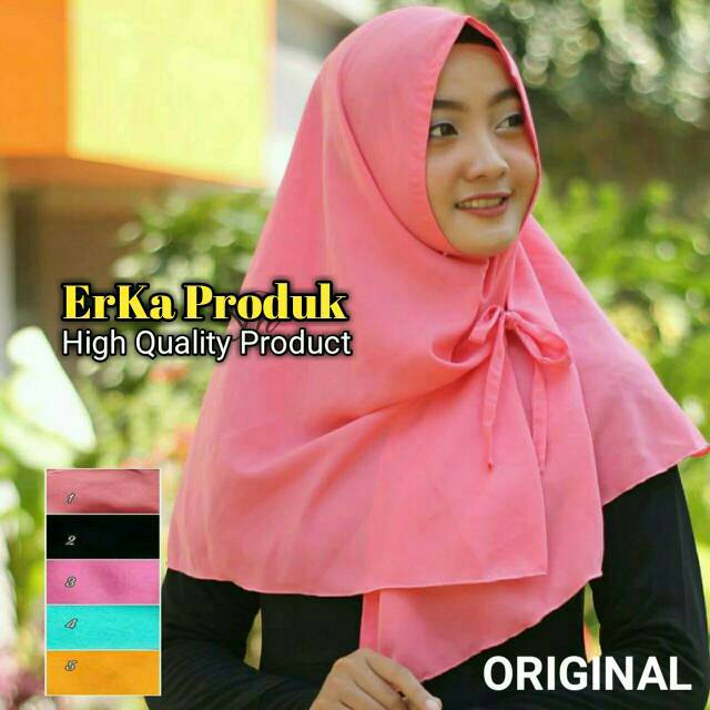 Hijab Jilbab Khimar Rara / Khimar Instant Syar'i Syari Instan Jumbo KERUT JUMBO BELAH TENGAH LIPIT