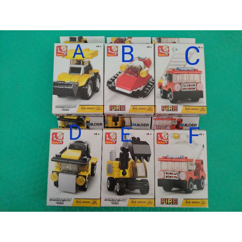 LEGO FIRE BUILDER SLUBAN