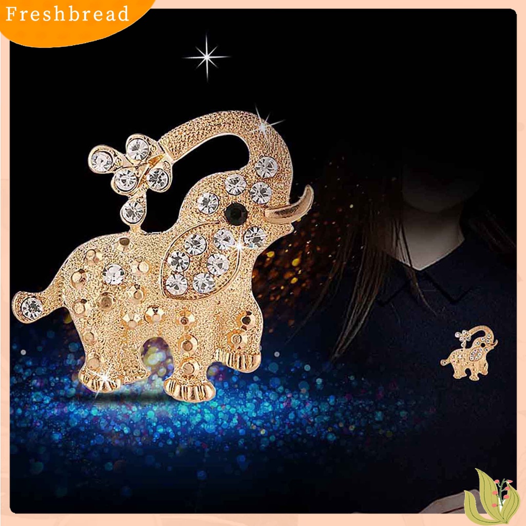 [ TERLARIS]Brooch Pin Elephant Shape Eco-friendly Alloy Scarf Shawl Badge for Gift