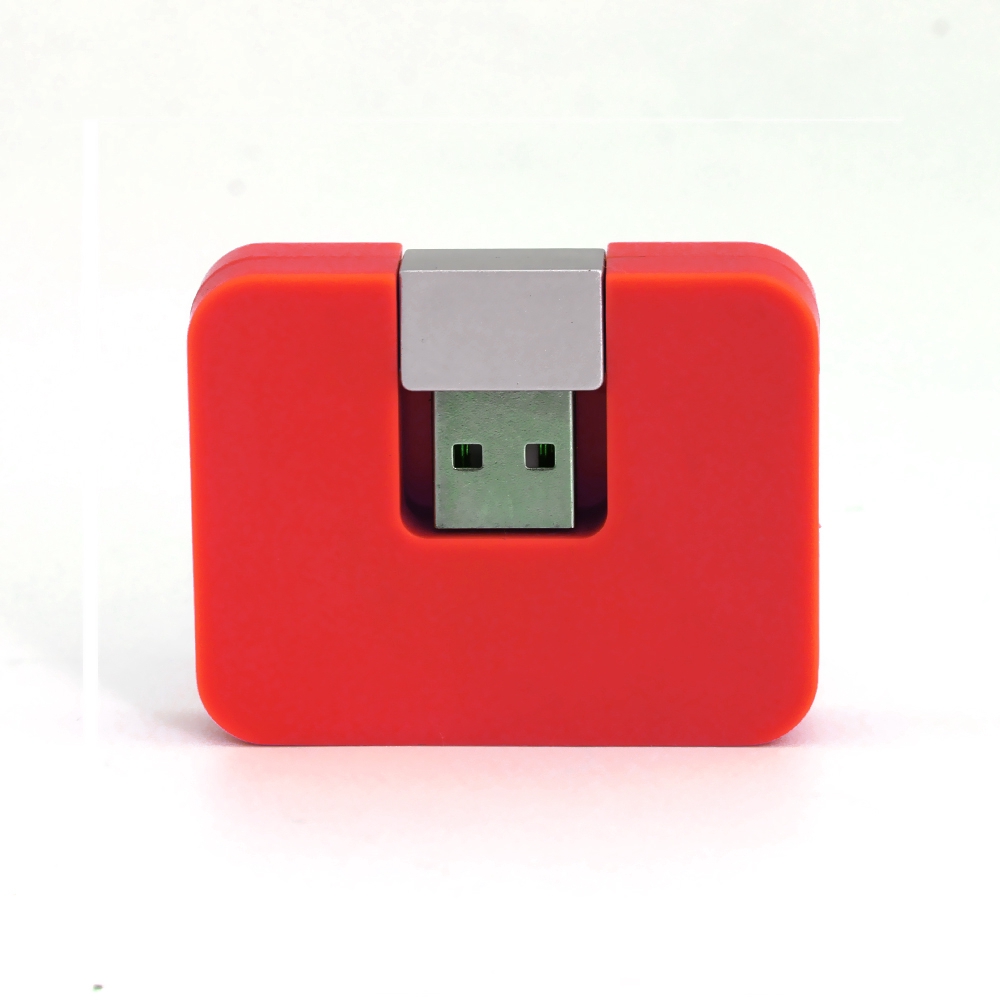 Usb 2.0 Lipat Persegi 4port HUB USB 2.0 Lipat Persegi 4-port HUB Hitam/Putih/Hijau/Biru/Merah Berputar USB Semiper Mobil U Disk Set Perangkat Ekstensi