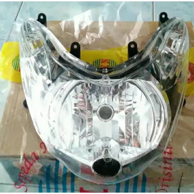 Reflektor lampu depan motor mio soul karbu