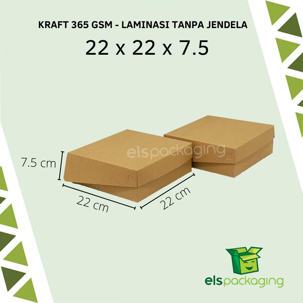 

Dus kraft laminasi tanpa jendela dus nasi dus roti dus kue dus catering dus snack box coklat murah dus kraft murah 22x22x7.5