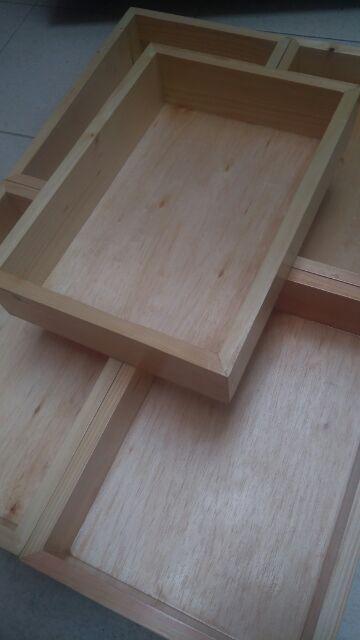 Gustinsri 35x25x7 Kotak Hantaran Pernikahan Kayu Hampers Kayu Gift Box Kayu Kotak Seserahan Kayu