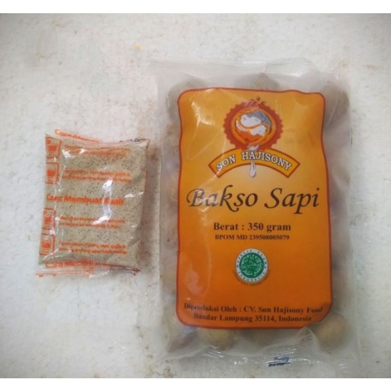 

SONY HAJI Bakso Daging Sapi+Bumbu Sony Netto.30pcs