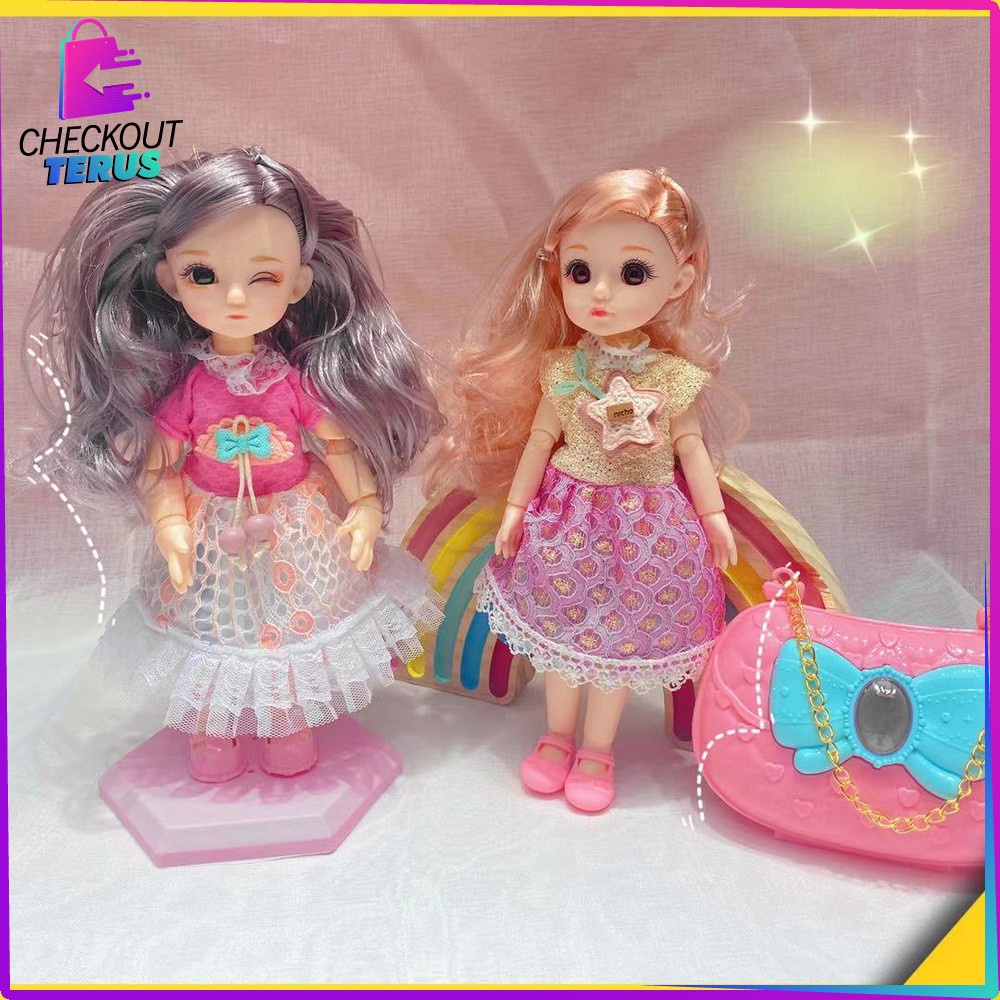 CT M204 Mainan Boneka Princess Dress 2IN1 Boneka Putri Imut Cewek DIY Doll 2IN1 Anak Perempuan Lucu