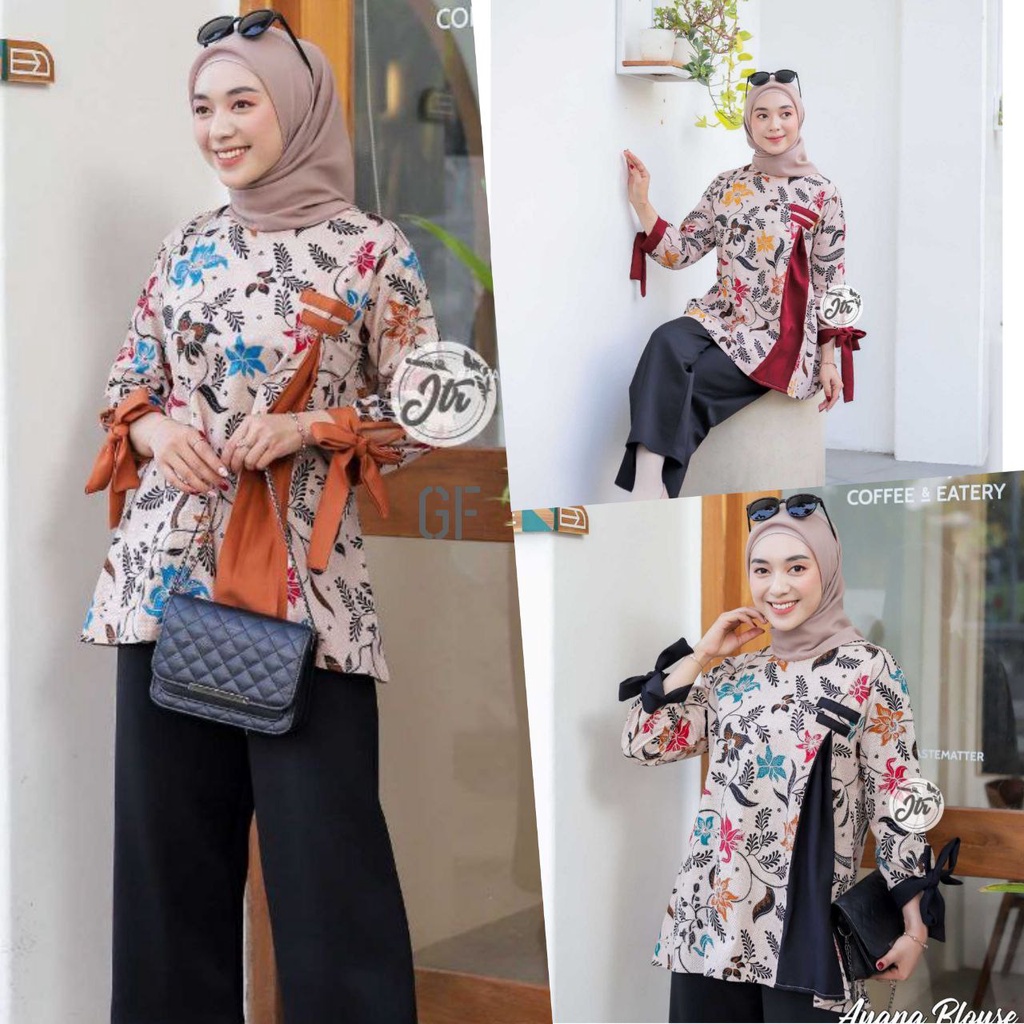 Atasan Batik Wanita modern PREMIUM QUALITY /Baju Batik Wanita Modern /baju batik wanita kantor/batik
