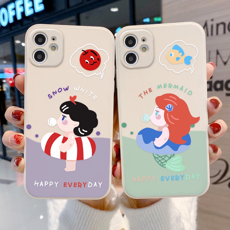Case Desain Putri Duyung Untuk OPPO A9 2020 A5 A12 A7 A92 A52 A55 A54 A74 A16 A15 A3S A5S A83 A72 A36 A76 A96 A93 A53 A35 A37 A32 A93 A53 A39 A19