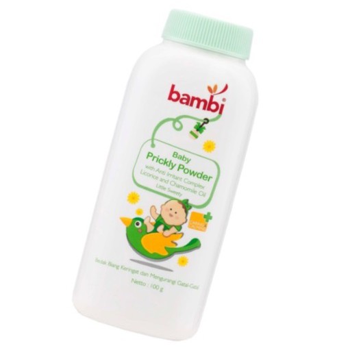 Bambi Powder Pricly Heat - Bedak Tabur Bayi 100G