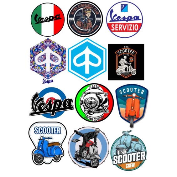 

stiker vespa / stiker tumbrl aesthetic tahan air / stiker vespa piaggio