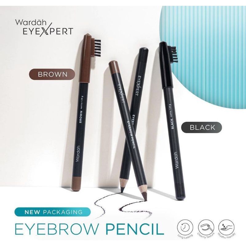 Wardah eyexpert brown/pinsil alis wardah pinsil alis hitam/pinsil alis coklat