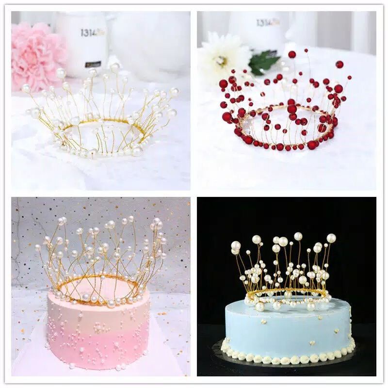 

CAKE TOPPER MAHKOTA CROWN PUTIH MUTIARA PEARL PEARLS SILVER RED MERAH DEKORASI CAKE TOPPER KUE HIASAN KUE GROSIR CAKE DECORATION