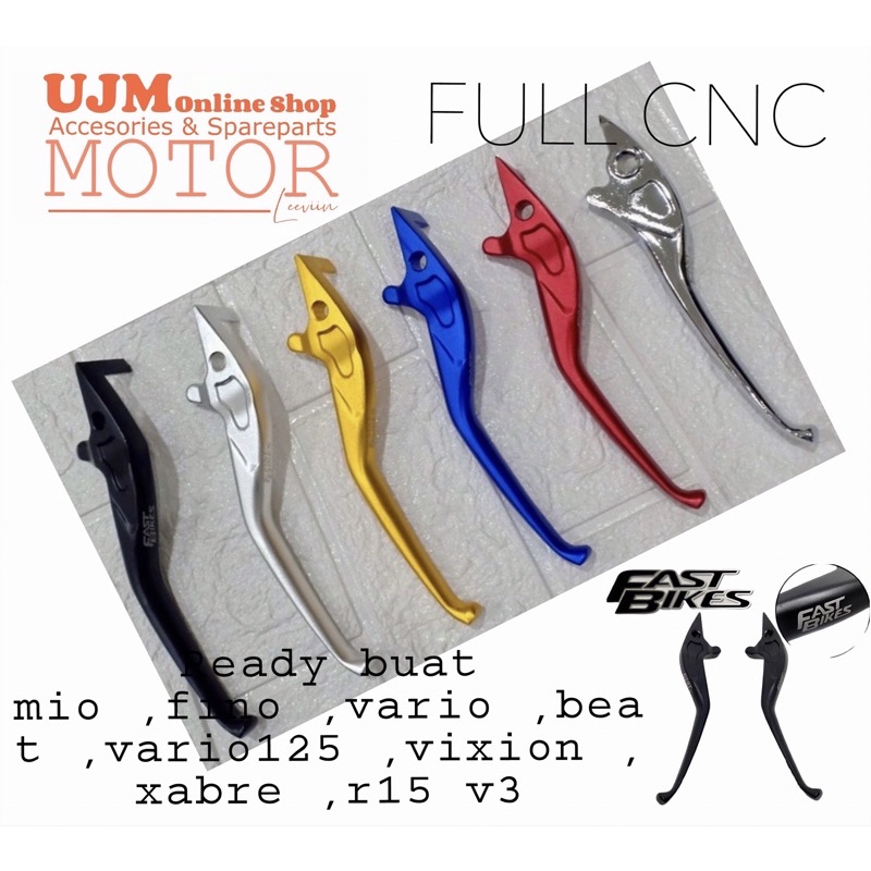 Handle Rem Variasi Fast Bikes Full Cnc Model Standar Ready Buat Vario110,Vario 125,Vario 150,Beat,Mio,Cbr150r, Sonic,Vixion,R15 Dll