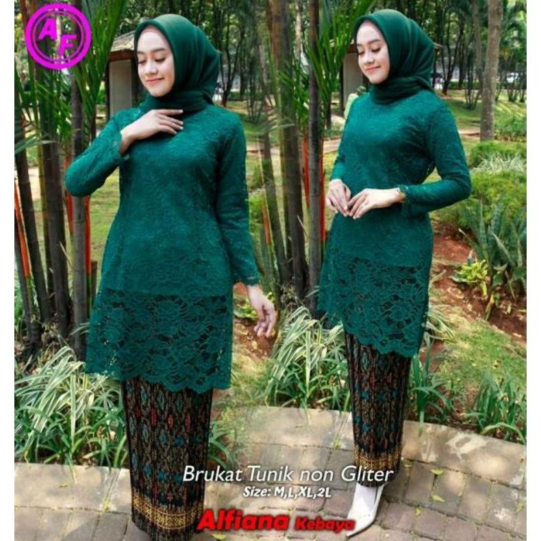 Kebaya Brukat Tunik Modern/ Kebaya Brokat Terlaris / Kebaya Brokat Baju Kurung