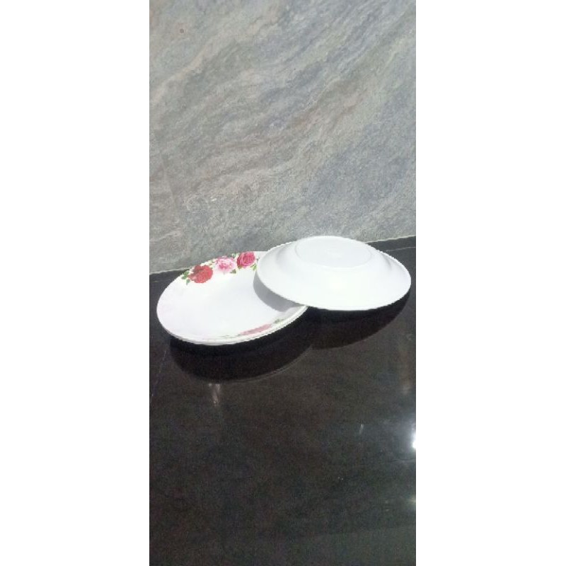 PIRING MELAMINE SINGA SINGI  MOTIF BUNGA STANDAR SNI