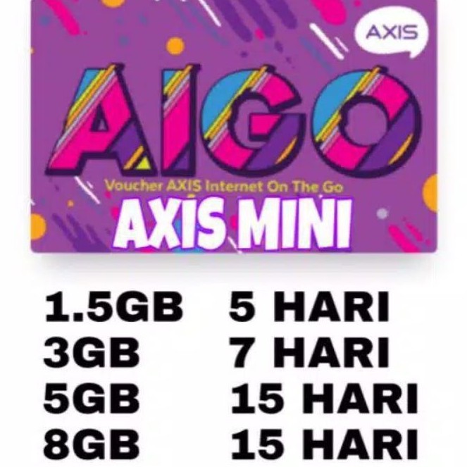 AIGO MINI - voucher data Axis