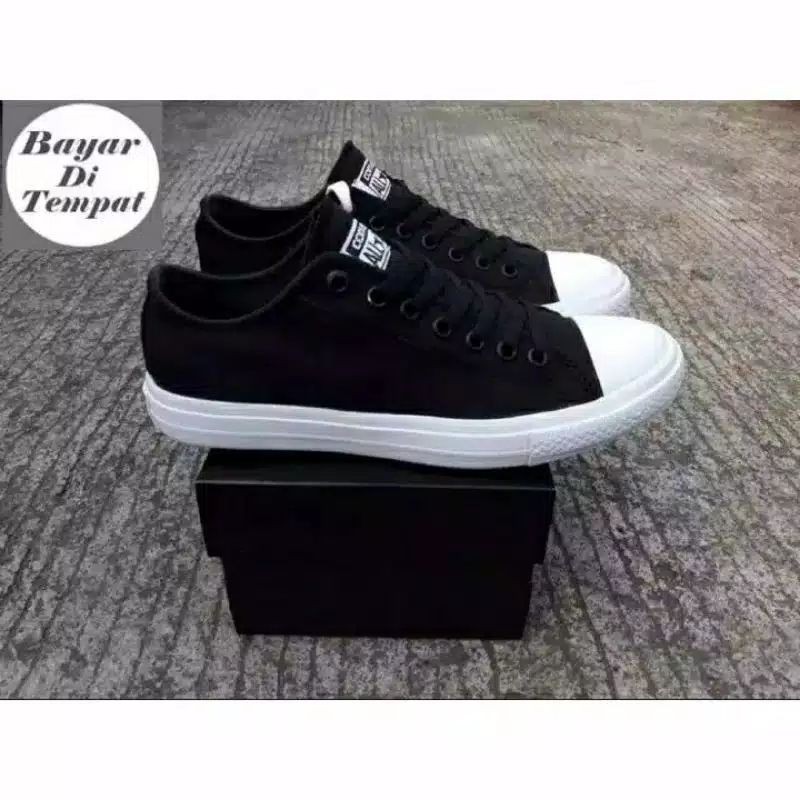 sepatu converse high/low chuk tailor hitam