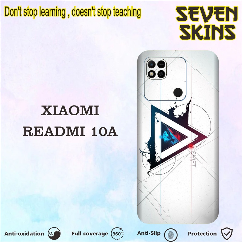 SKIN HANDPHONE DAPAT 2 PCS XIAOMI READMI 10A WHITE