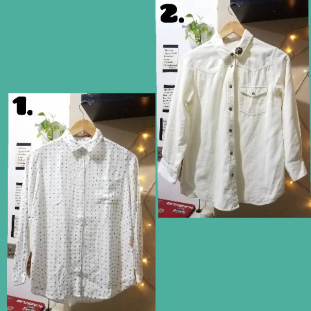 KEMEJA NOVEL-MICE / Kemeja Cewek / Preloved