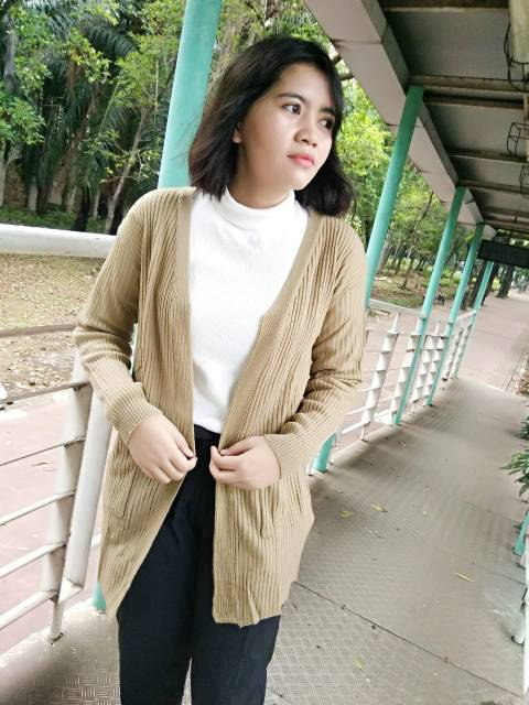 CARDIGAN | CARDIGAN Semi Long wanita | Cardigan Rajut | New Arrival