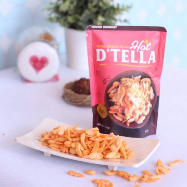 

Makanan cemilan cemillan D tella dtella keripik cireng crunchy