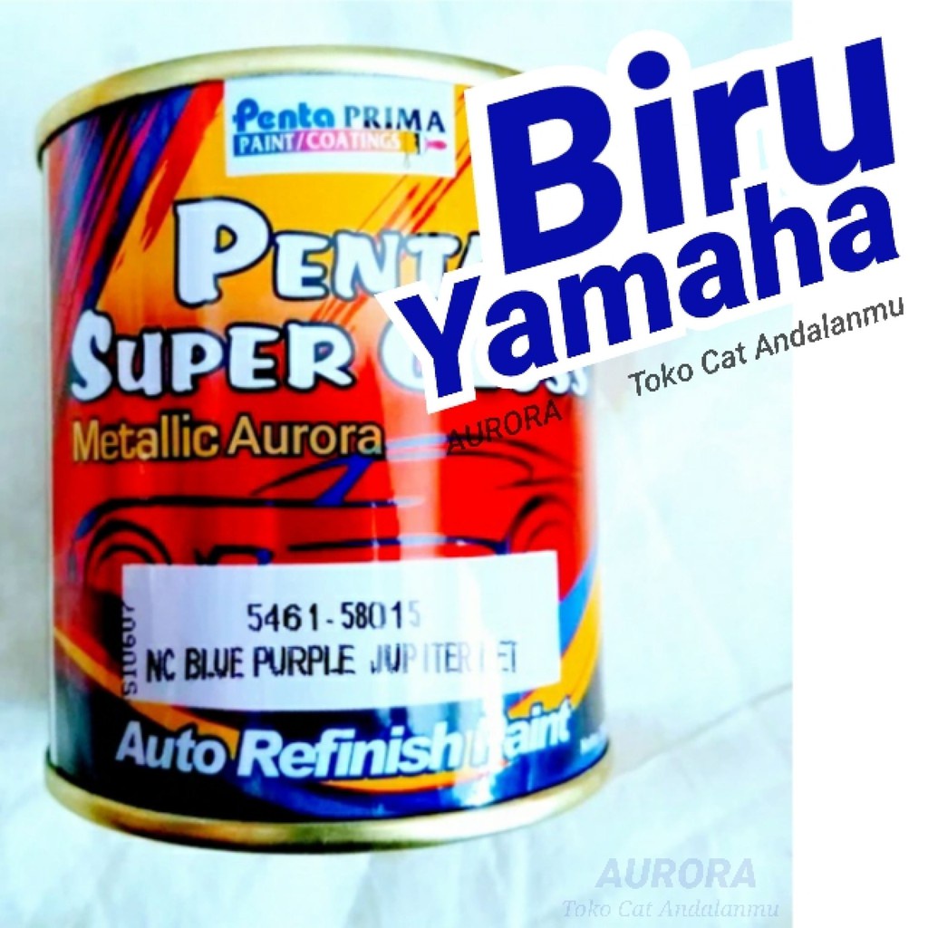 Cat Biru Yamaha Penta Super Gloss NC Blue Purple Jupiter Met Metallic Metalik Metalic Cat Mobil