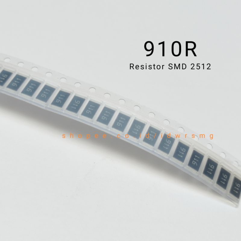 Resistor 2512 SMD 910R 910 ohm code 911 Chip Resistor accuracy 5% 1W SMD 2512