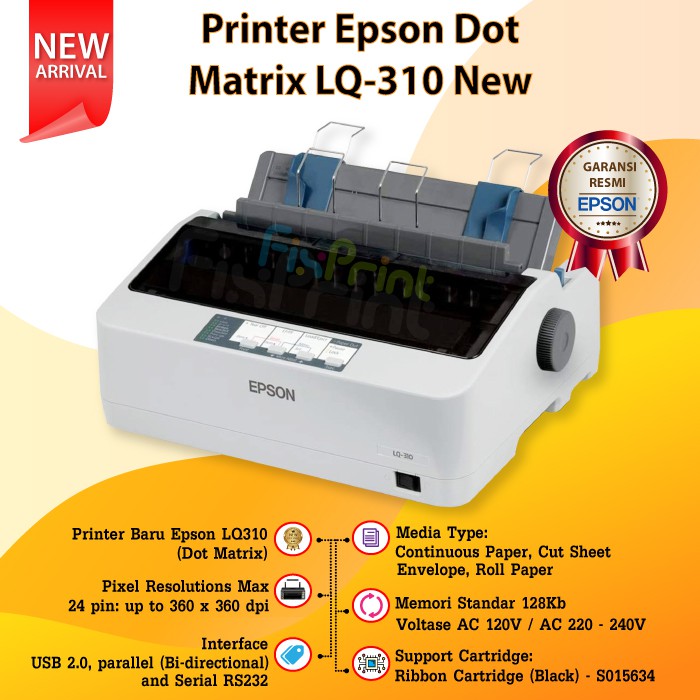 Printer Epson Dot Matrix LQ310 LQ-310 New