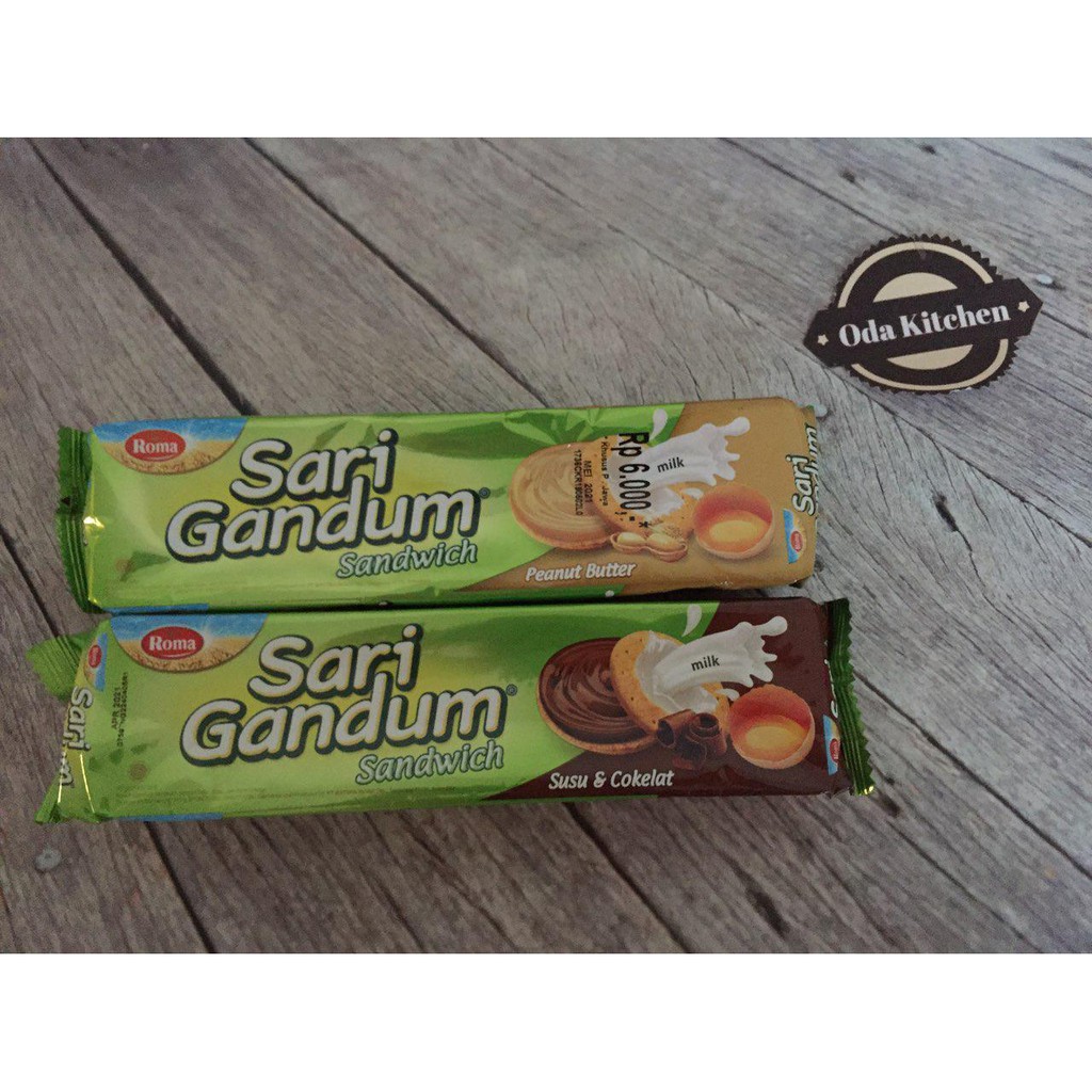 

ROMA SARI GANDUM 108gr PEANUTBUTTER SUSUCOKLAT