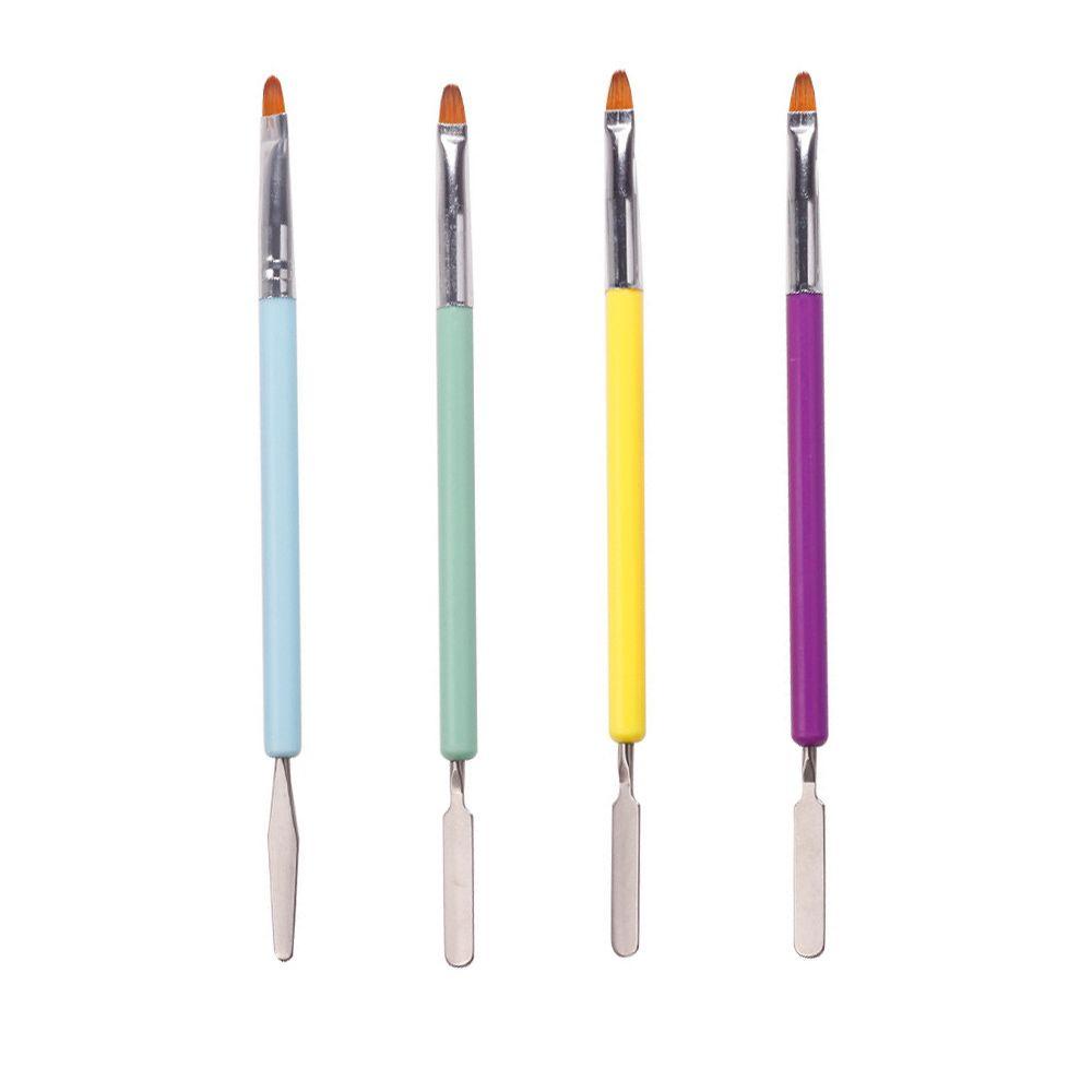 Solighter 2in1 Nails Art Dotting Pen Pena Gambar Kesehatan Kecantikan Double Head Gel Brushes