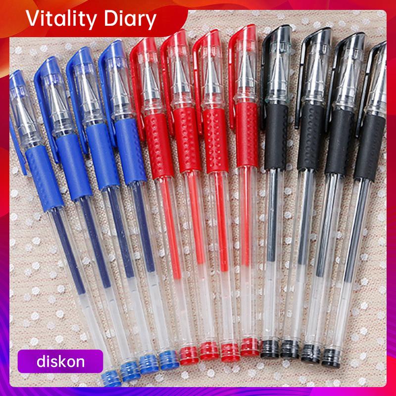 

【COD❤️】Penandatanganan Penbullet Pen Kantor Gel Pena Alat Tulis Siswa Berbasis Air Pena Tanda Tangan Pena Jarum VDY