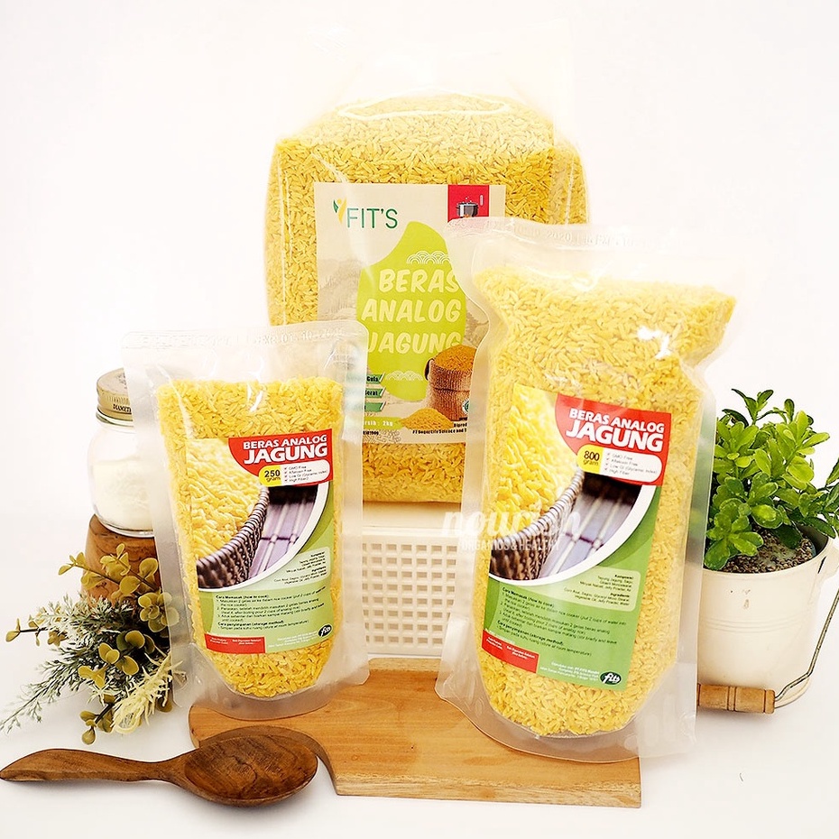 Fits Mandiri, Beras Analog Jagung NON GMO 2kg