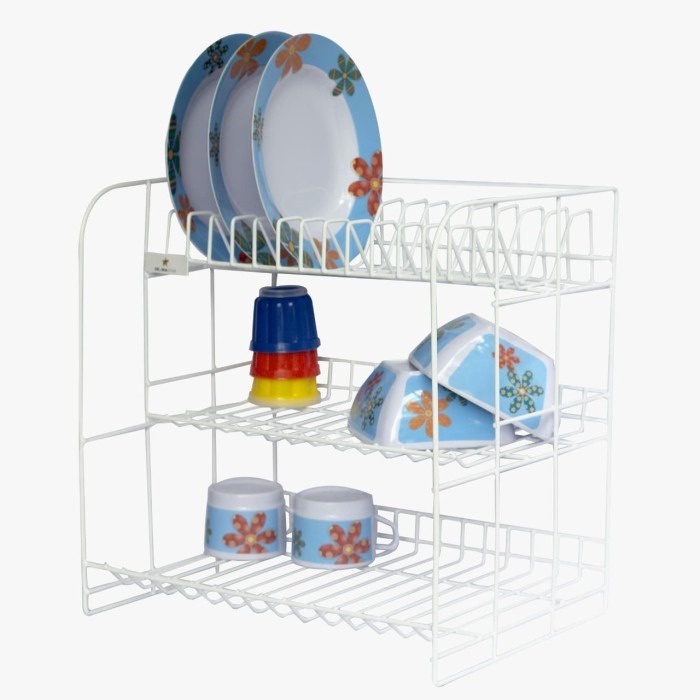 Rak Piring Dapur Meja Delimastar Moskow Kitchen Shelf Susun 3